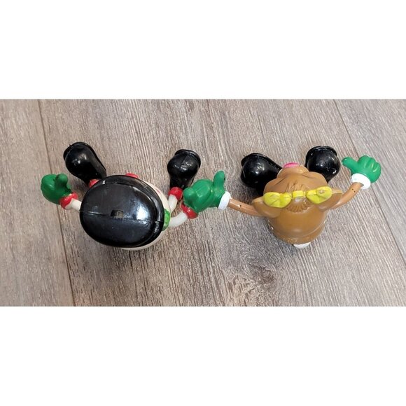 Vtg 1990 Fun World Snowman & Reindeer Bendable Arms & Legs Ornaments Lot Of 2 - Picture 4 of 9